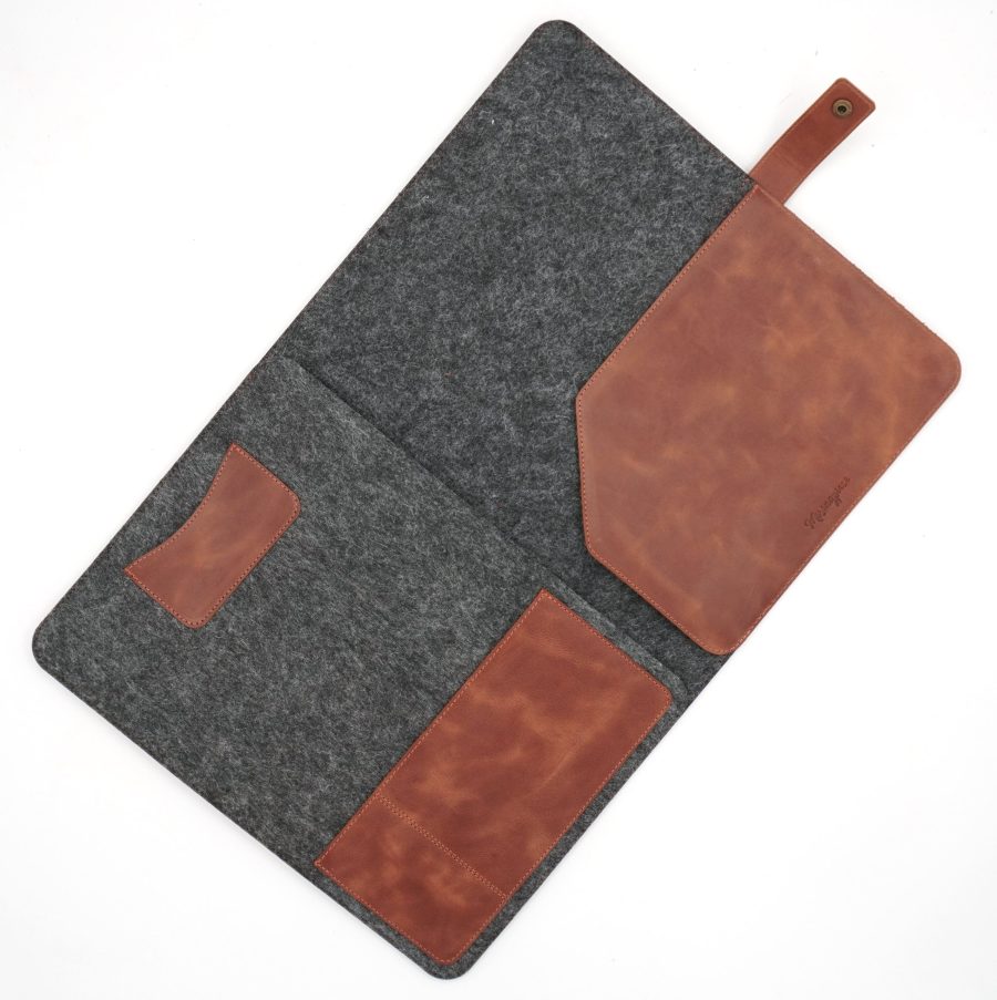 DSC01860.jpg Keçe ve Gerçek Deri 13-14 inç Notebook & Tablet Organizer