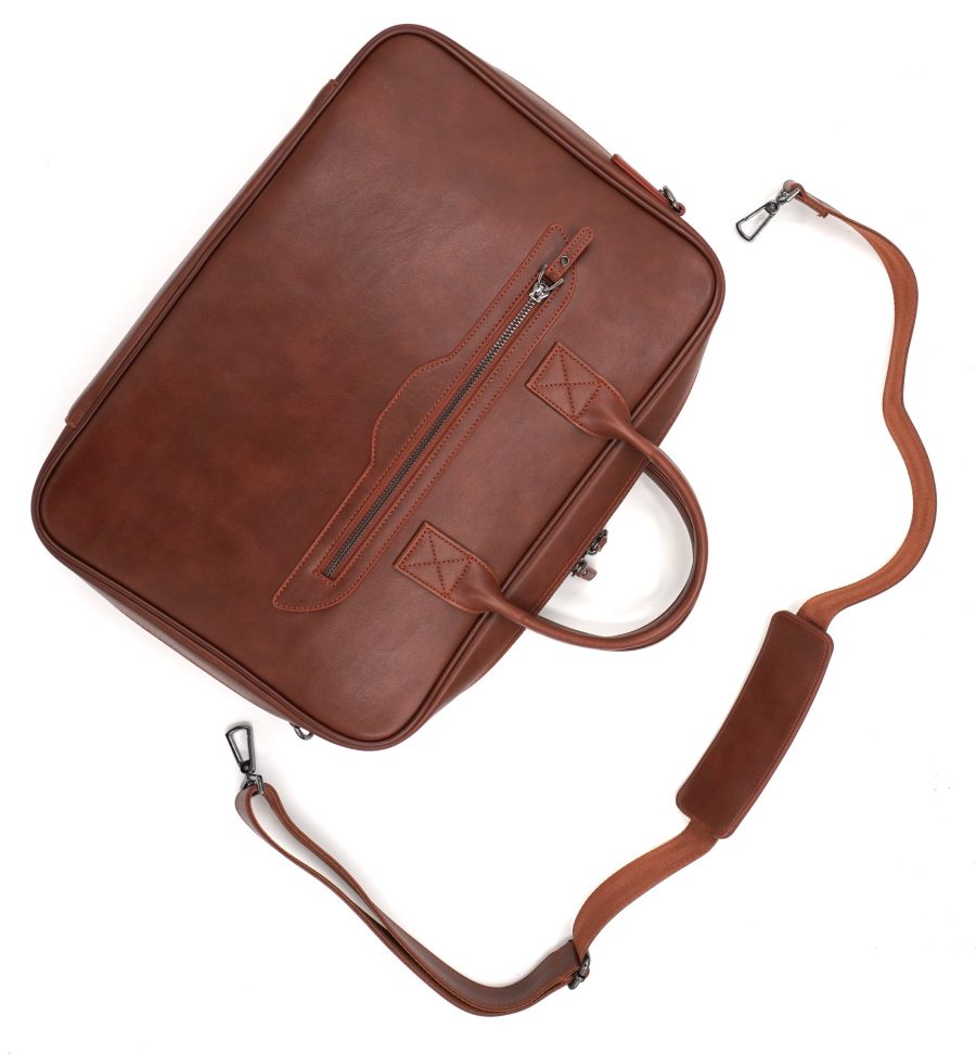 DSC01878.jpg Kahverengi 16 inç Askılı Laptop Organizer & Evrak Çantası