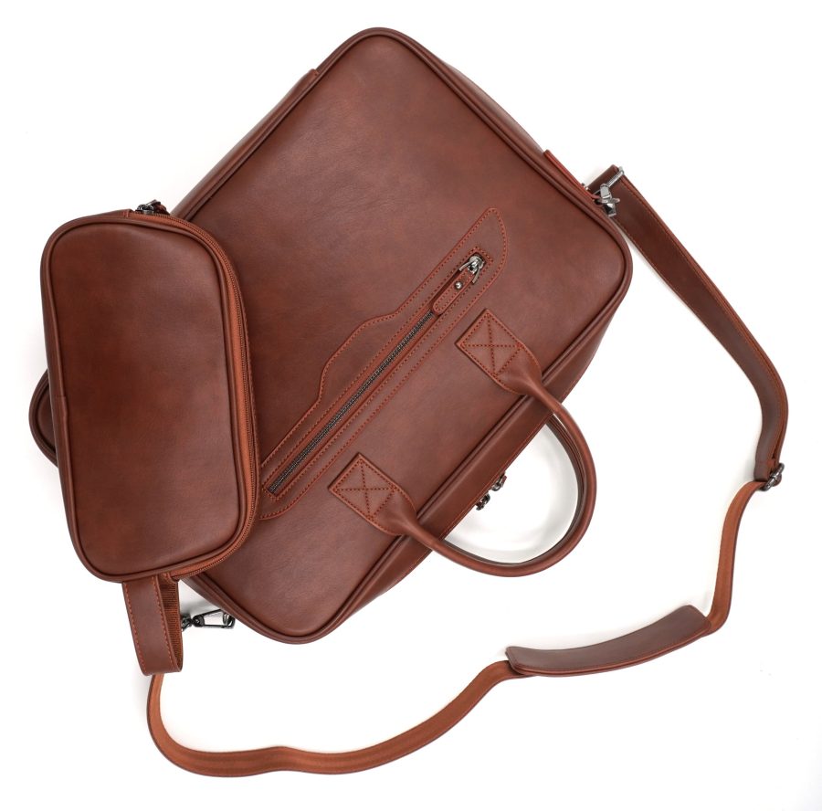 DSC01882.jpg Kahverengi 16 inç Askılı Laptop Organizer & Evrak Çantası