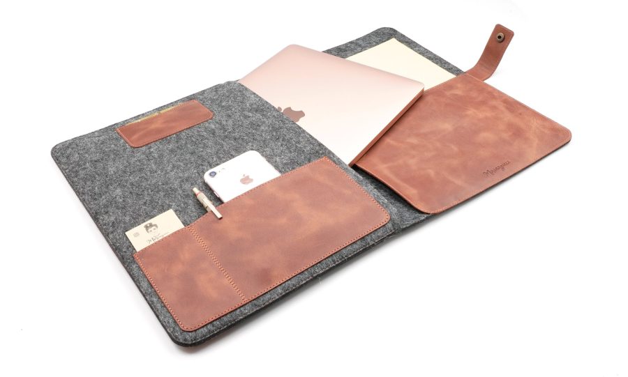 DSC01926.jpg Keçe ve Gerçek Deri 13-14 inç Notebook & Tablet Organizer